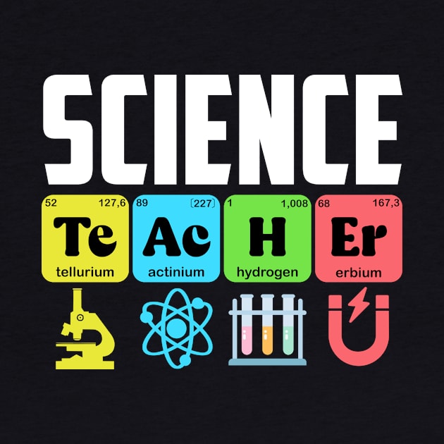 Science Teacher Chemistry Biology Physics Teacher Student by artbooming